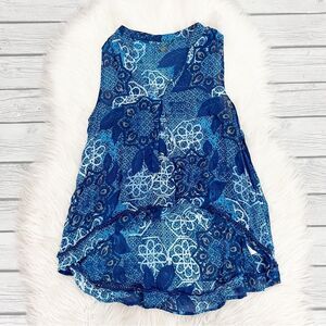 Young Fabulous and Broke Blue Sleeveless top
